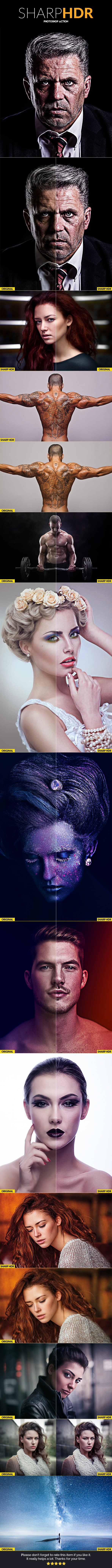 Sharp HDR Ps Action - Photo Effects Actions