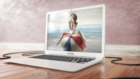 Laptop Opener - VideoHive 19546705