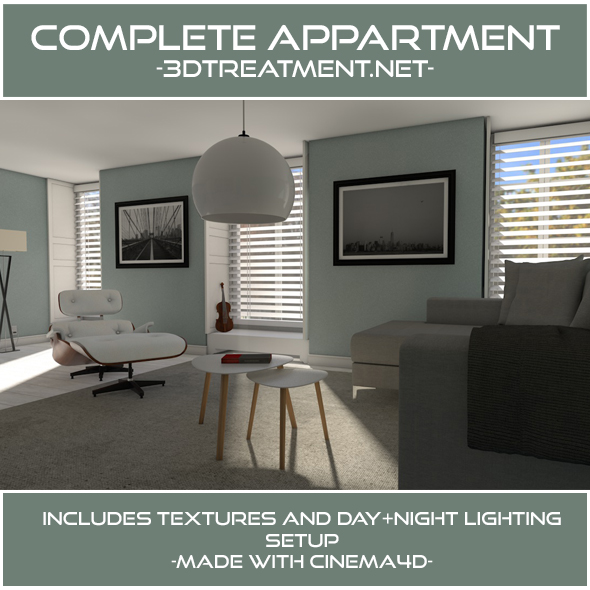 Complete Livingroom Appartment - 3Docean 19547114