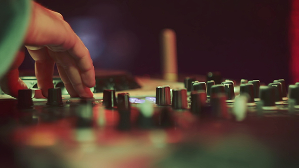 DJ Mixer in Night Club (2 videos)