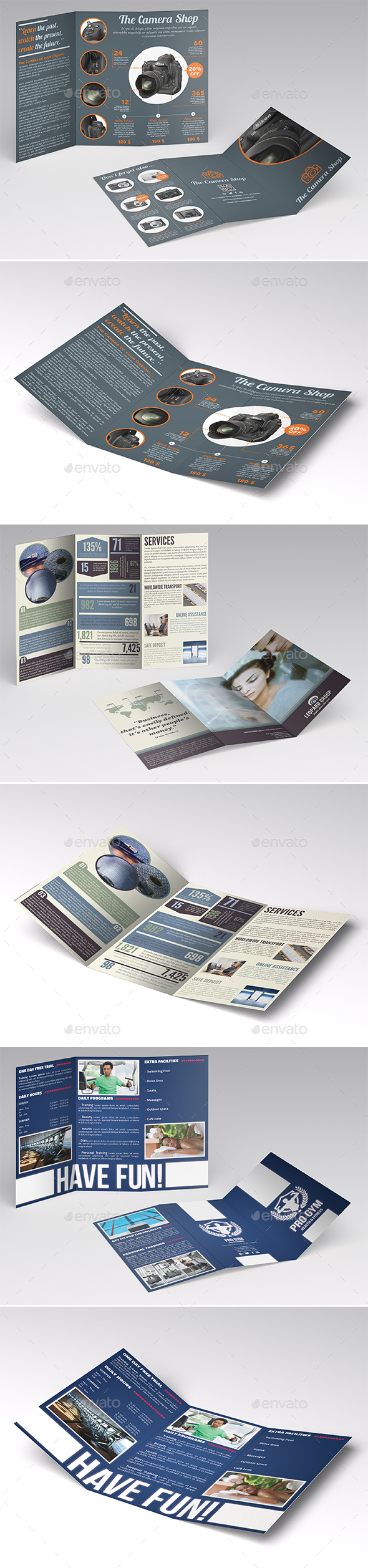 Trifold Brochures Bundle 2 - Catalogs Brochures