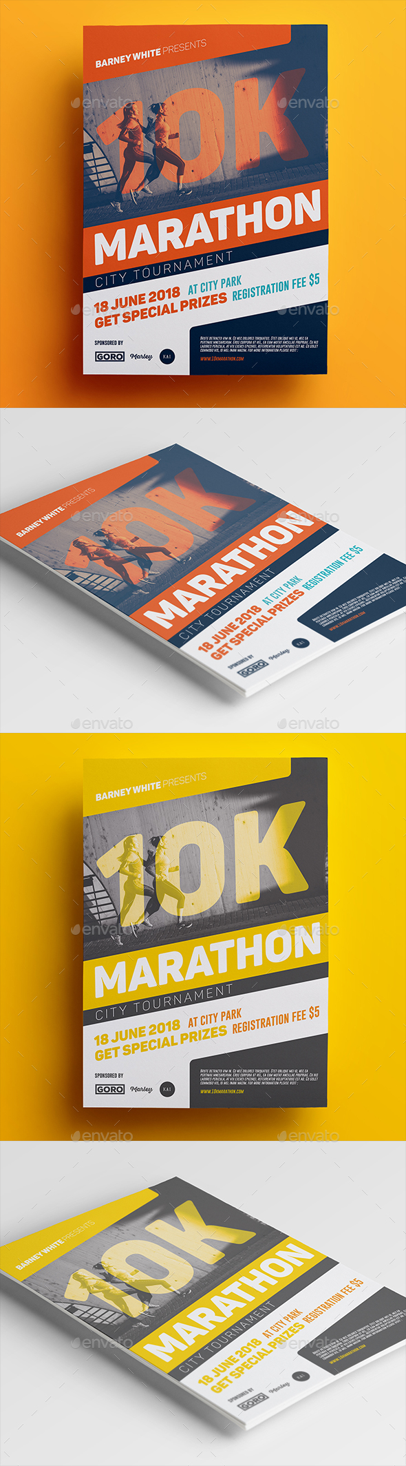 Marathon Flyer - Sports Events