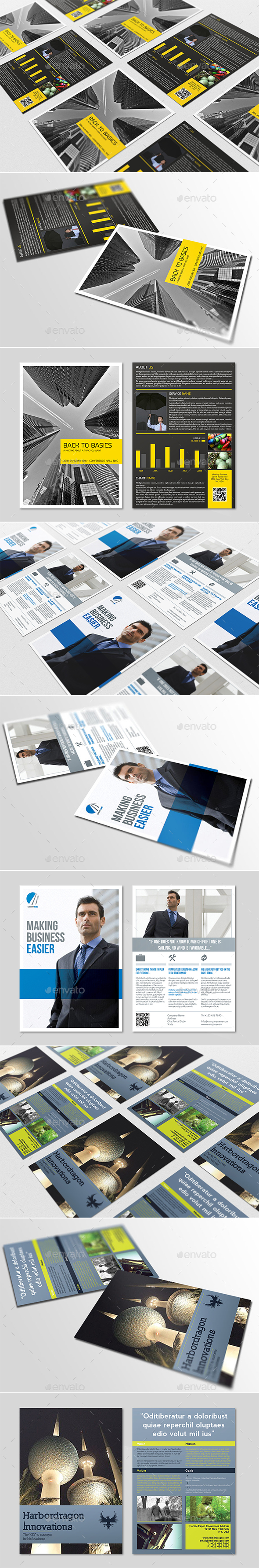 3 Business Flyers Bundle - Corporate Flyers