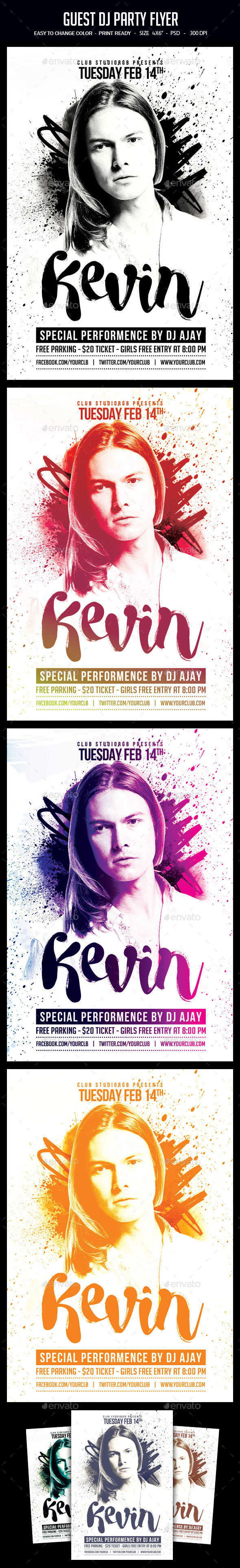 Guest Dj Party Flyer - Clubs & Parties Events