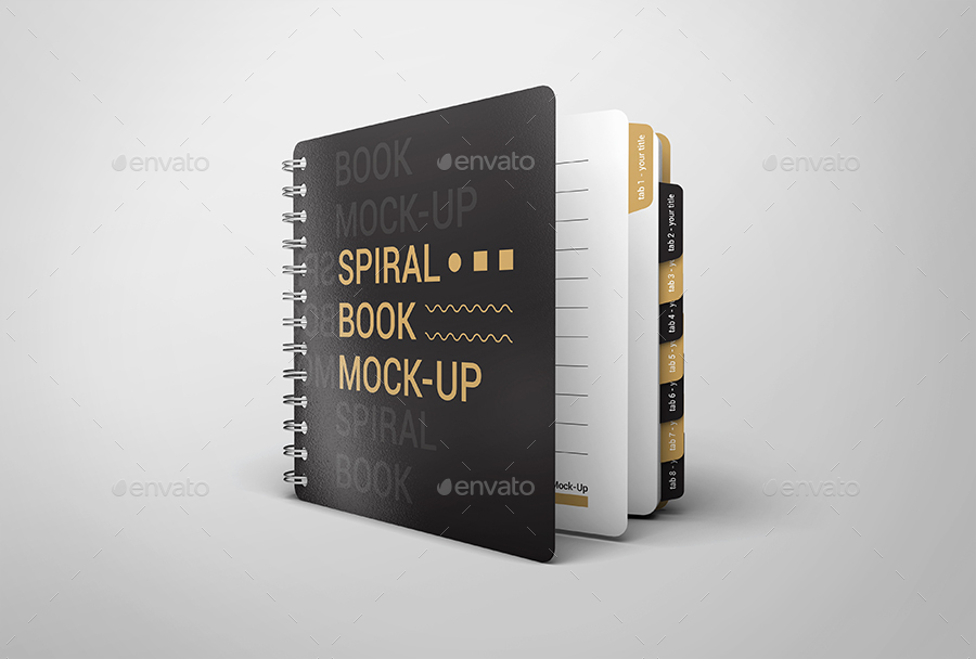Download Spiral Book Mock-Up by StreetD | GraphicRiver