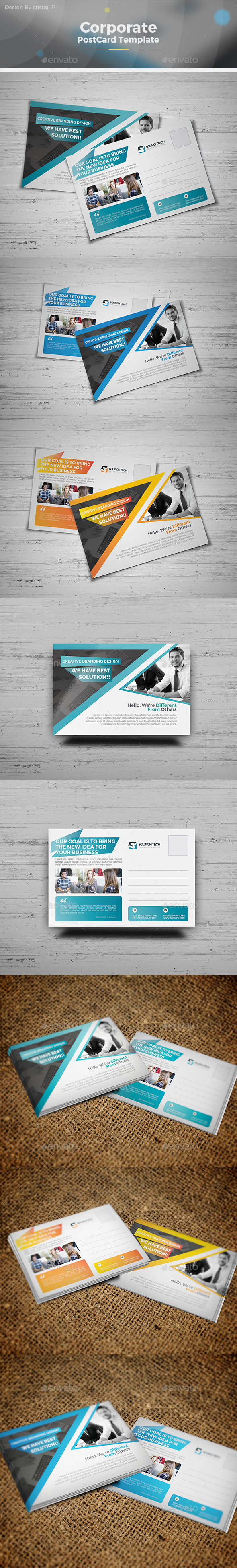 Postcard Template - Cards & Invites Print Templates