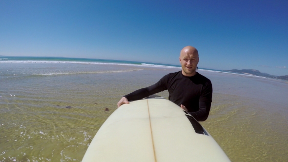 Man Walking in the Ocean alt