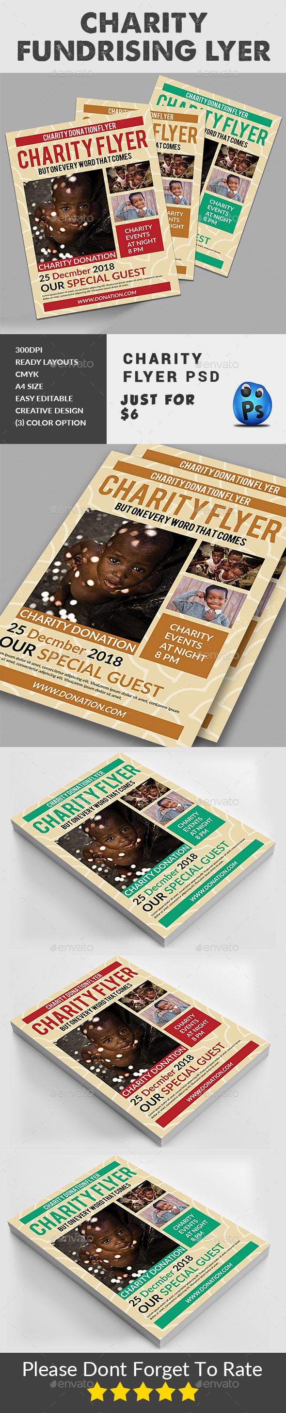 Charity Fundraisers Flyer - Corporate Flyers