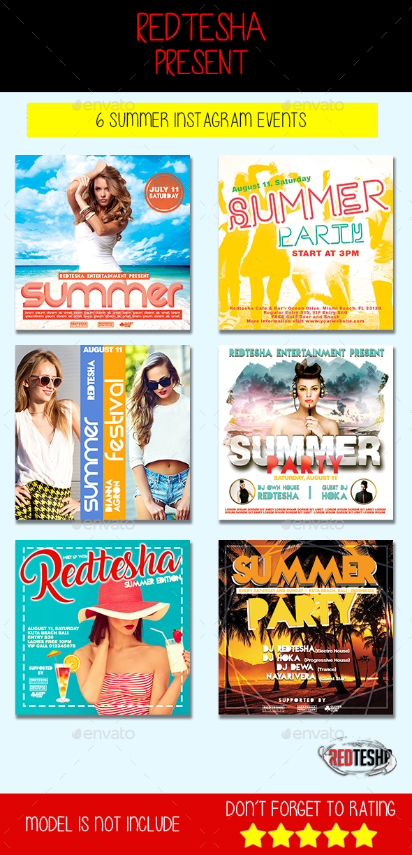 Summer Banner Event - Banners & Ads Web Elements