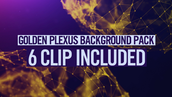 Golden Plexus Background Pack
