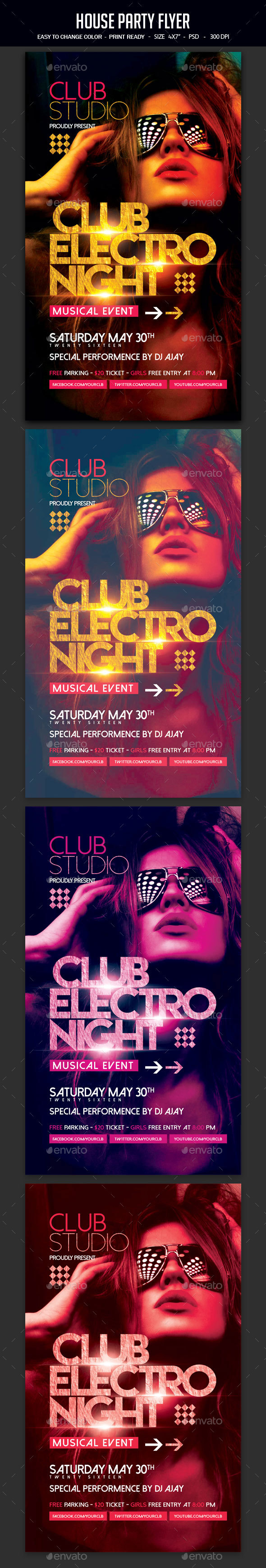 House Party Flyer - Clubs & Parties Events