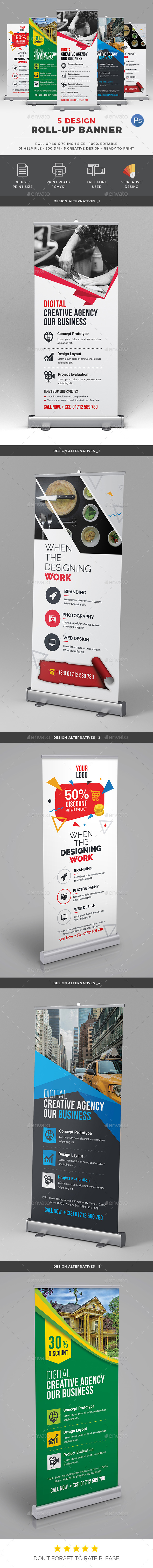 Roll-up Banners - Signage Print Templates