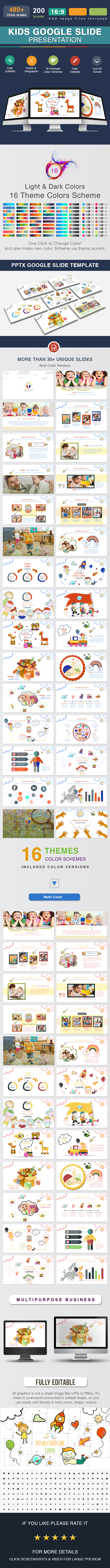 kids Google Slide Presentation Template - Google Slides Presentation Templates