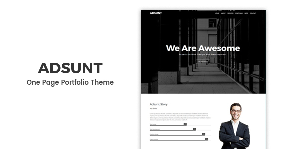 Adsunt - Personal Portfolio WordPress Theme - Portfolio Creative