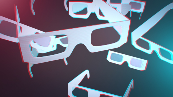 3D Glasses Background Loop V1