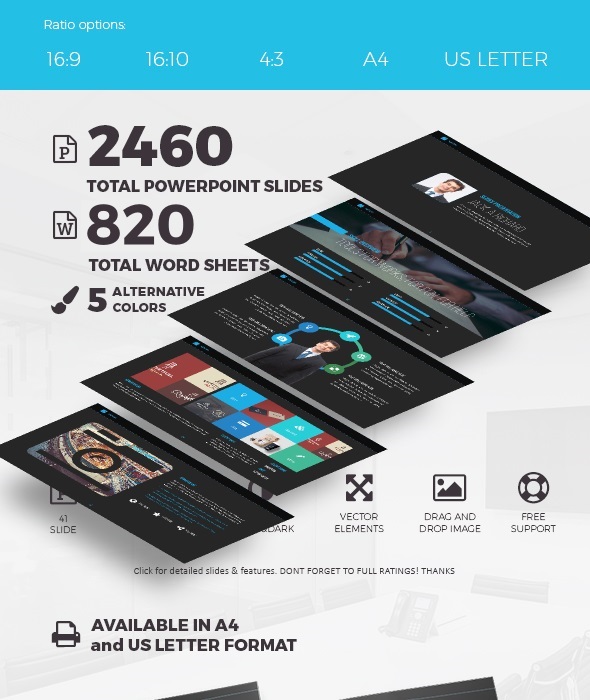 Creative Slides Presentation - PowerPoint and Word template - Creative PowerPoint Templates