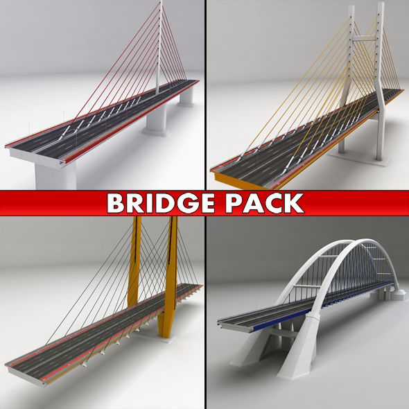 Suspended bridge pack - 3Docean 19558418