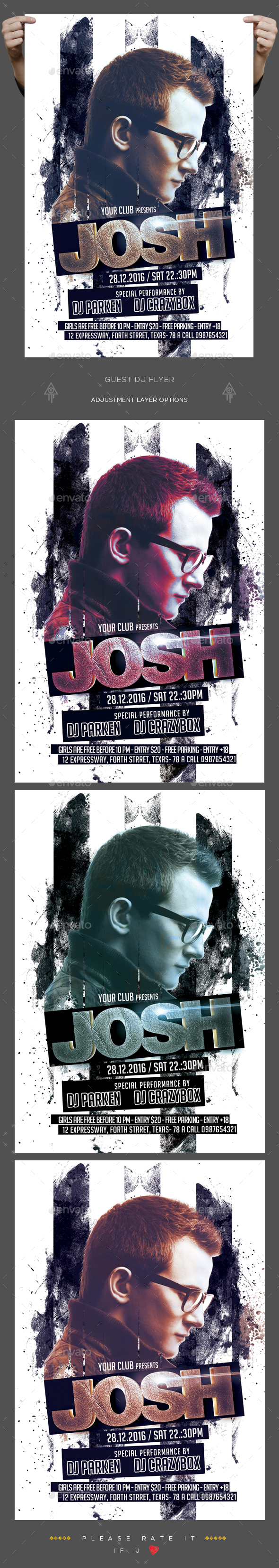 Guest Dj Flyer - Clubs & Parties Events