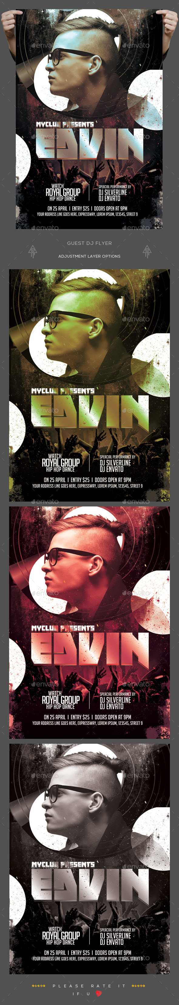 Guest Dj Flyer - Clubs & Parties Events