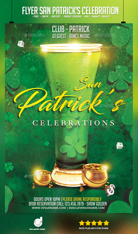 Flyer San Patrick's Celebration - Events Flyers