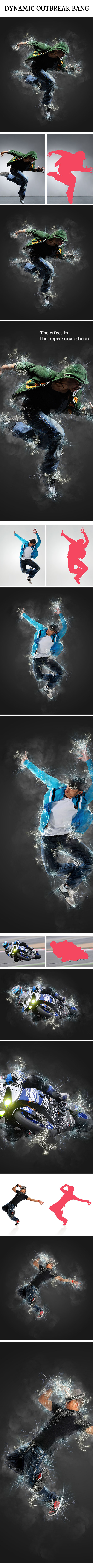 Dynamic Outbreak Bang Action Photoshop - Photo Effects Actions