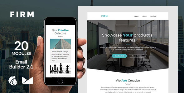 Firm Email Template - ThemeForest 19560288