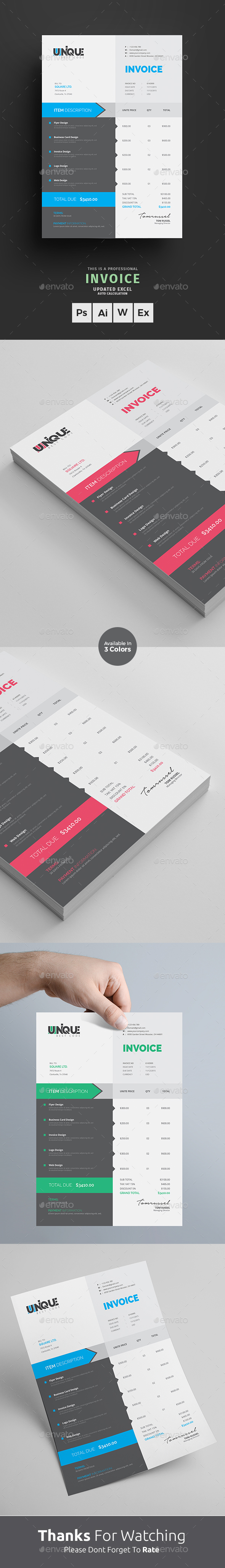Invoice - Proposals & Invoices Stationery