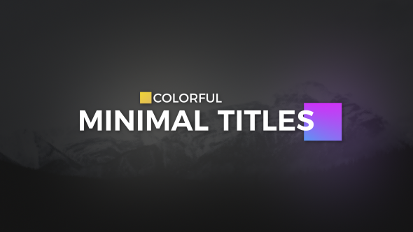 Color full Minimal Titles