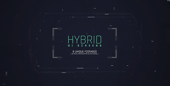 A1/ Hybrid Ui Screens/ Sci-fi Interface HUD Package/ Futuristic Iron Man Movie Elements/ Data Space