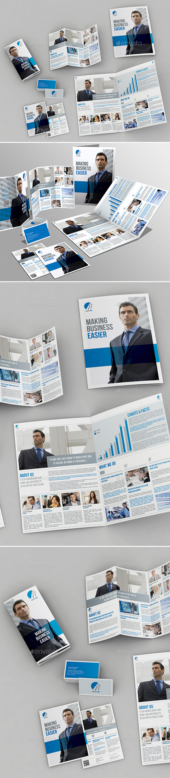 Brand Identity Stationery Set - Brochures Print Templates