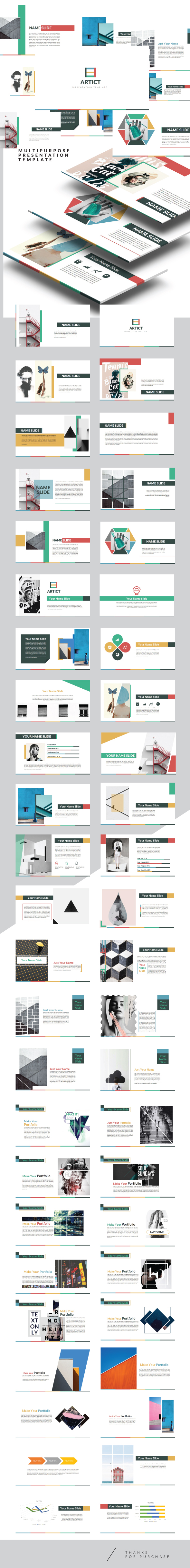 Artic - Multipurpose Keynote Creative template - Creative Keynote Templates