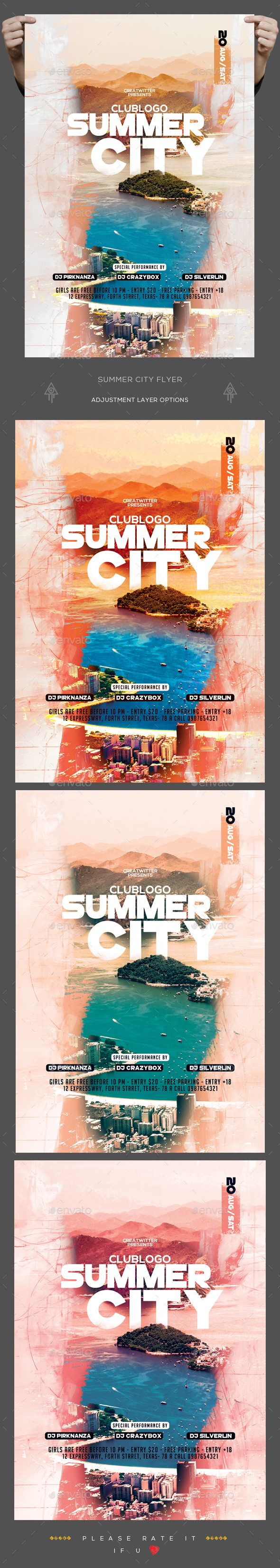 Summer City Flyer - Clubs & Parties Events