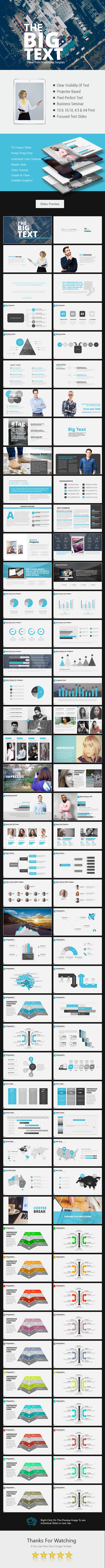 The Big Text Power Point Presentation - Business PowerPoint Templates