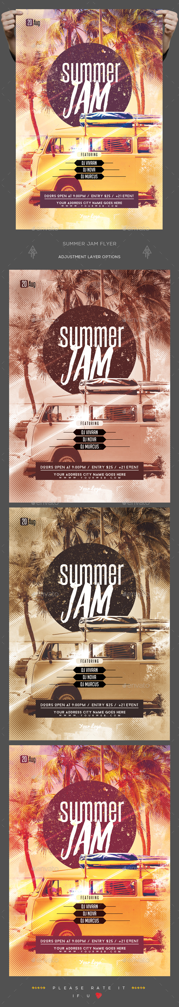 Summer Jam Flyer - Clubs & Parties Events