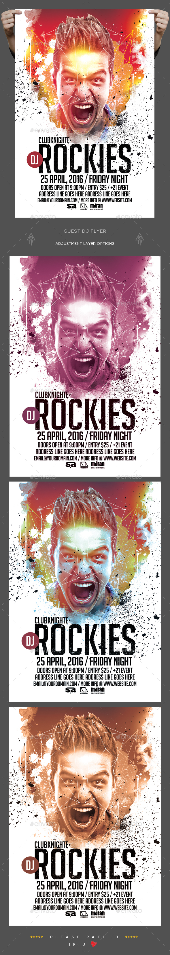 Guest Dj Party Flyer - Clubs & Parties Events