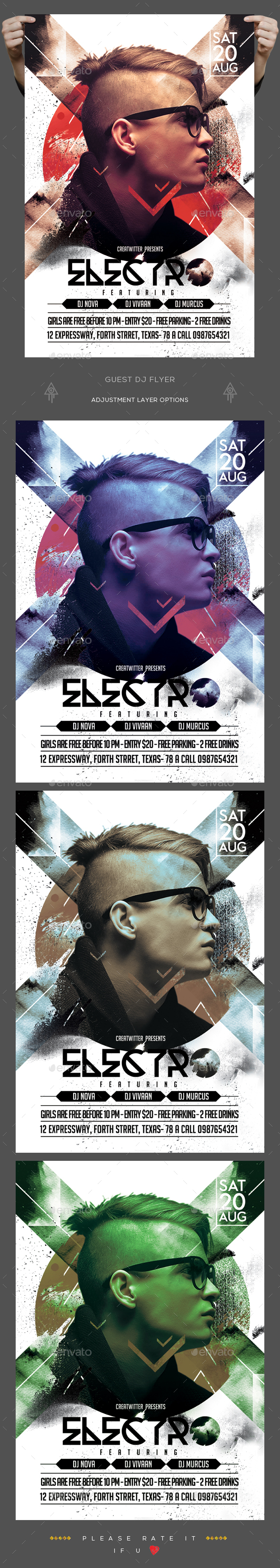 Guest Dj Flyer - Clubs & Parties Events