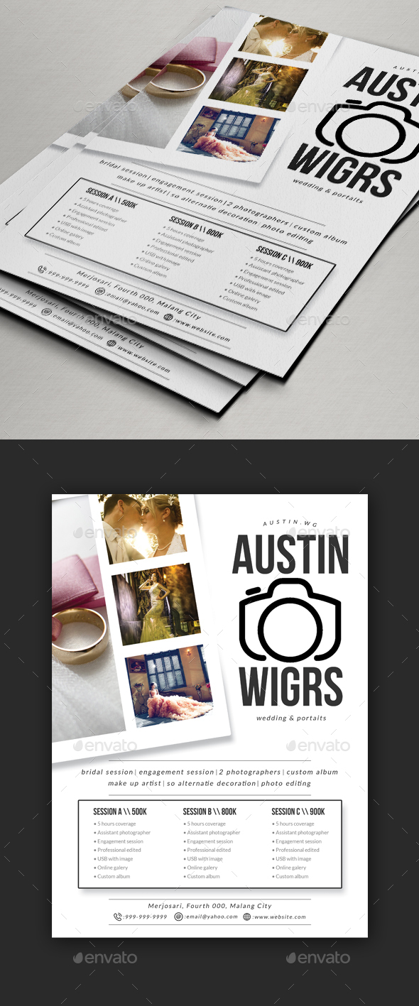 Photography Flyer / Pricing Sheet - Corporate Flyers