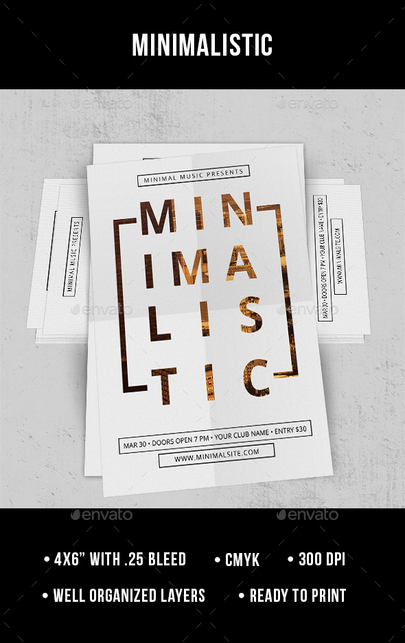 Minimalistic - Flyer - Clubs & Parties Events