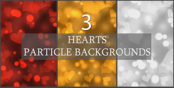Tri colored Hearts Backgrounds
