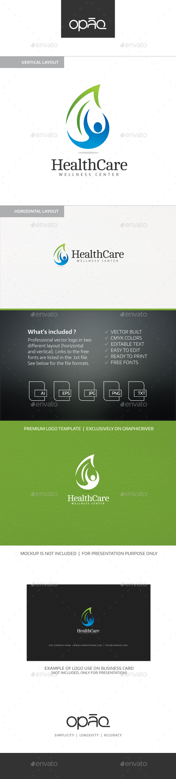 Health Care Logo - Nature Logo Templates