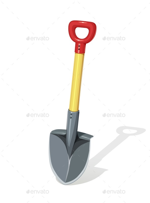 Shovel Agriculture and Building Tools for Work - Man-made Objects Objects