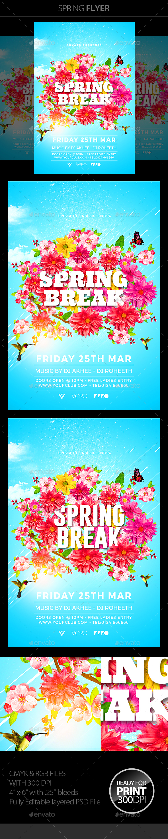 Spring Party Flyer - Events Flyers