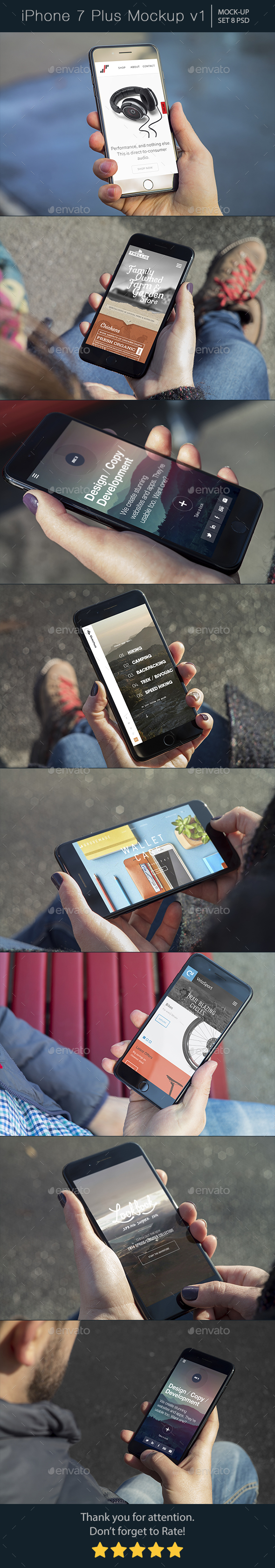 iPhone 7 Plus Mockup v1 - Mobile Displays