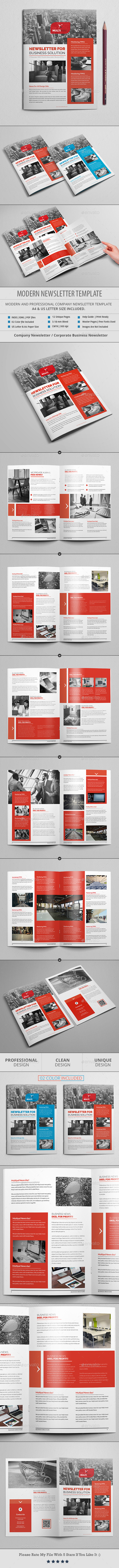 Modern Newsletter - Newsletters Print Templates