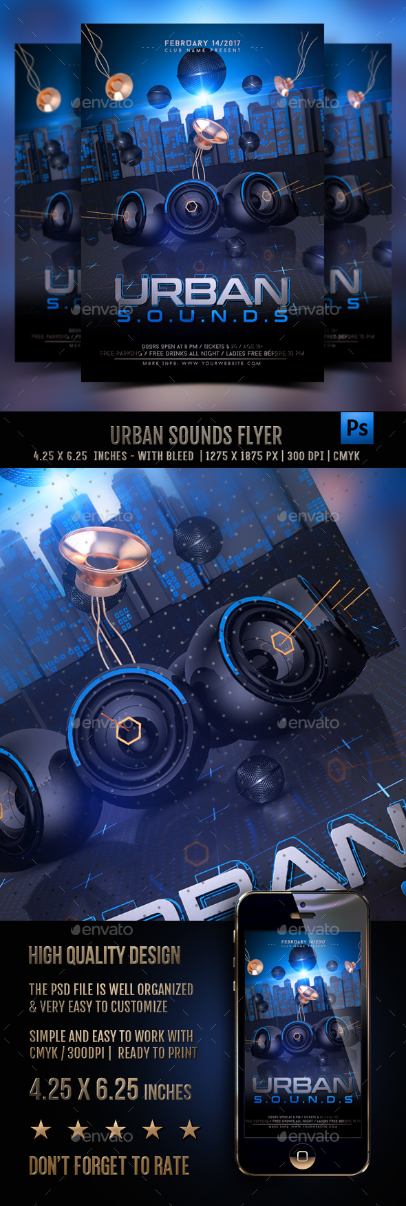 Urban Sounds Flyer Template