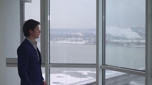 Businessman Enters Into Room alt