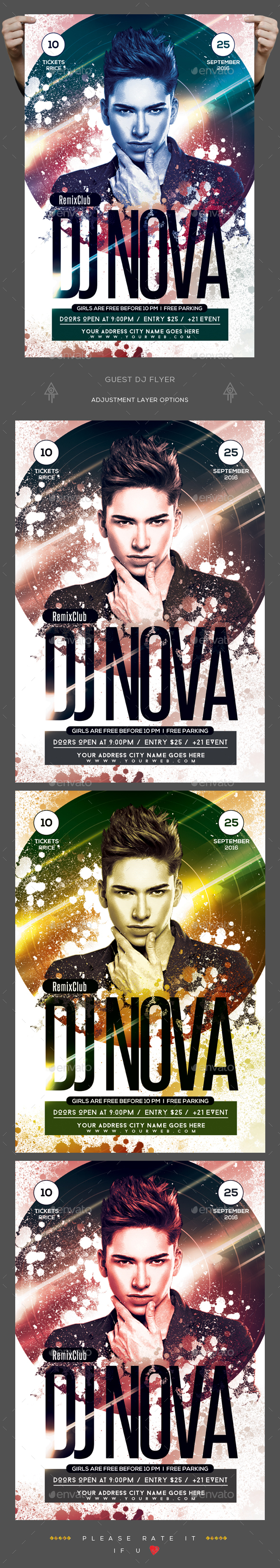 Guest Dj Flyer - Clubs & Parties Events