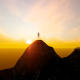 Businessman on Sunset Mountain - VideoHive Item for Sale
