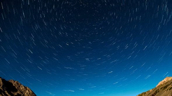 Star in the Form of Meteors Revolve Around the Star