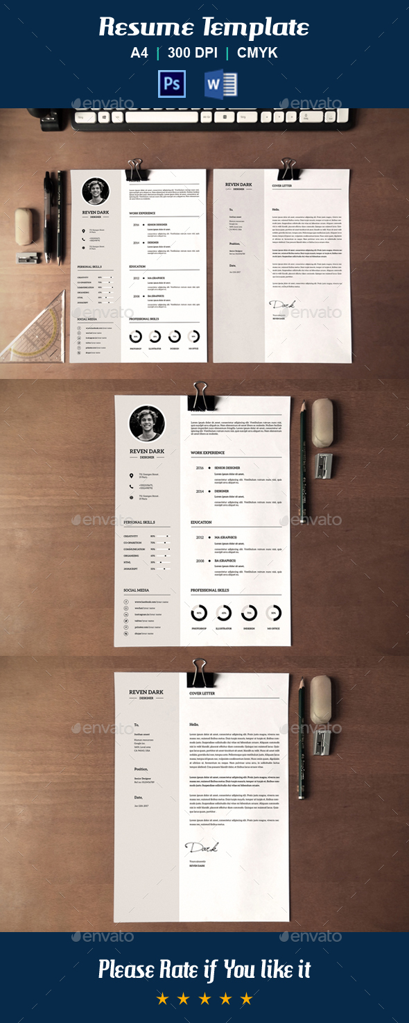 Clean Resume Template-V21 - Resumes Stationery